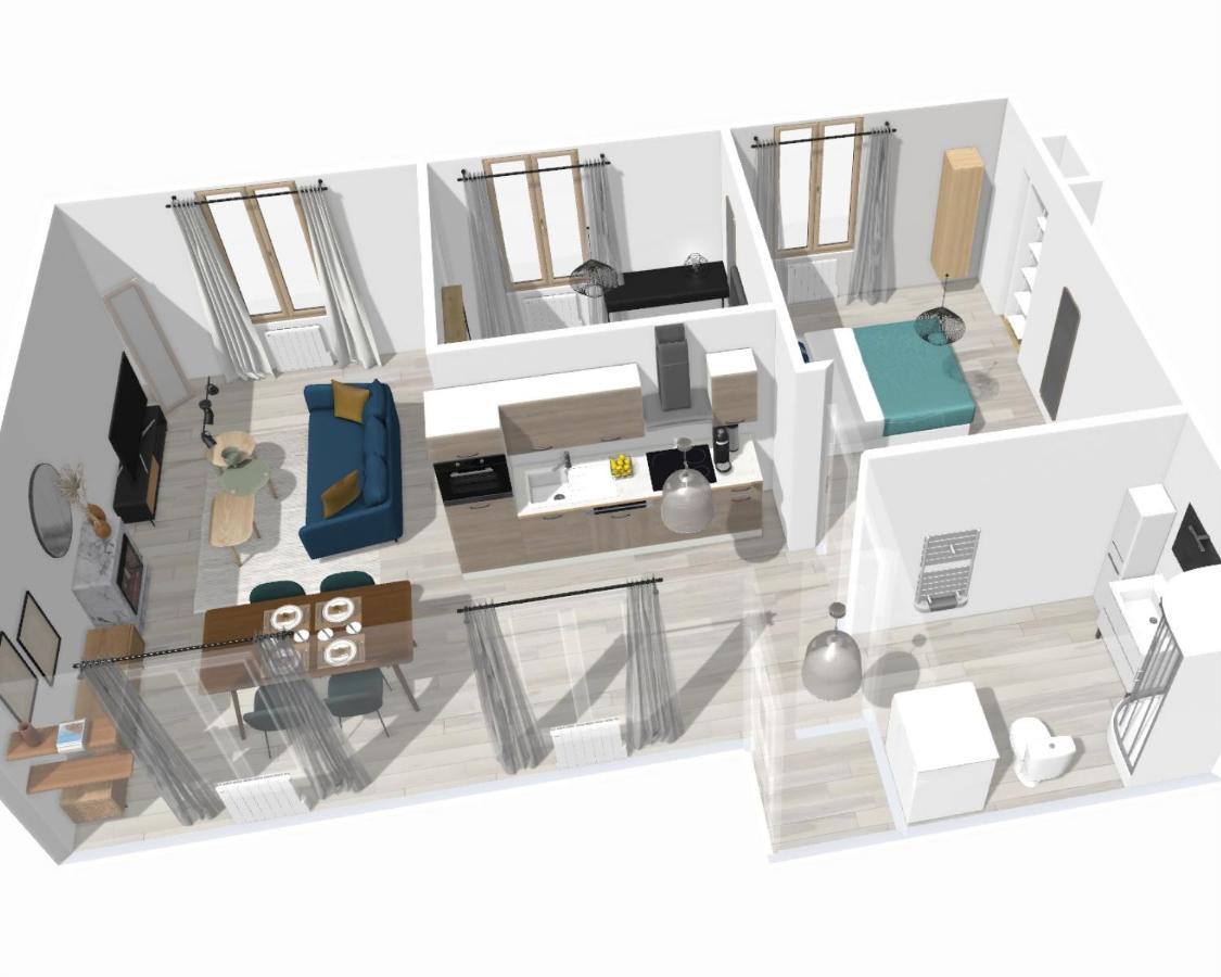 Artsmalt *Ideal Pro * Proche Commerces * 2 Chambres * Tout Confort 蒙吕松 外观 照片